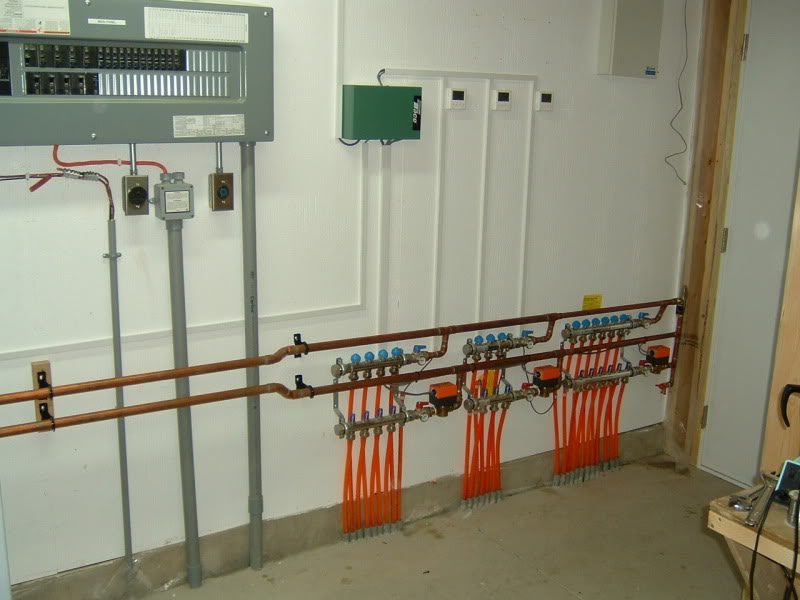  Floor heat setup in a residential home